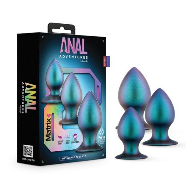 Anal Adventures Matrix Meta Verse Plug Kit Dark Milennia  image 1