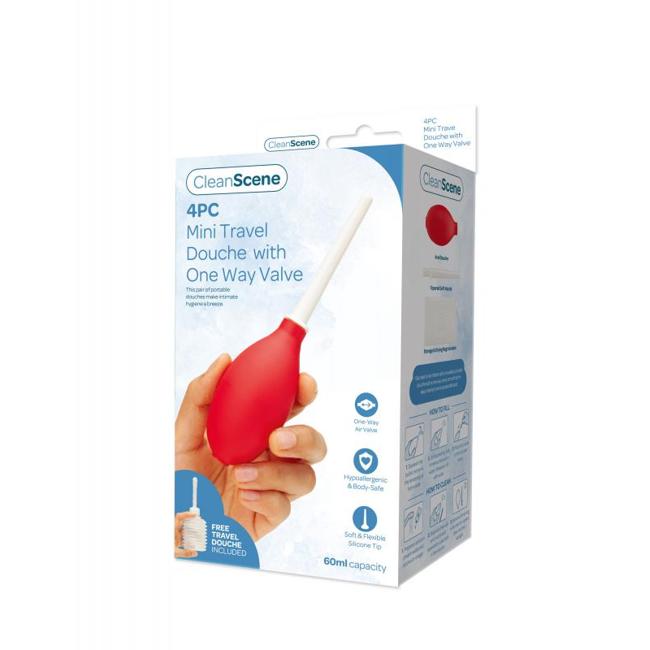 Cleanscene Mini Travel Douche W/ One Way Valve  image 2