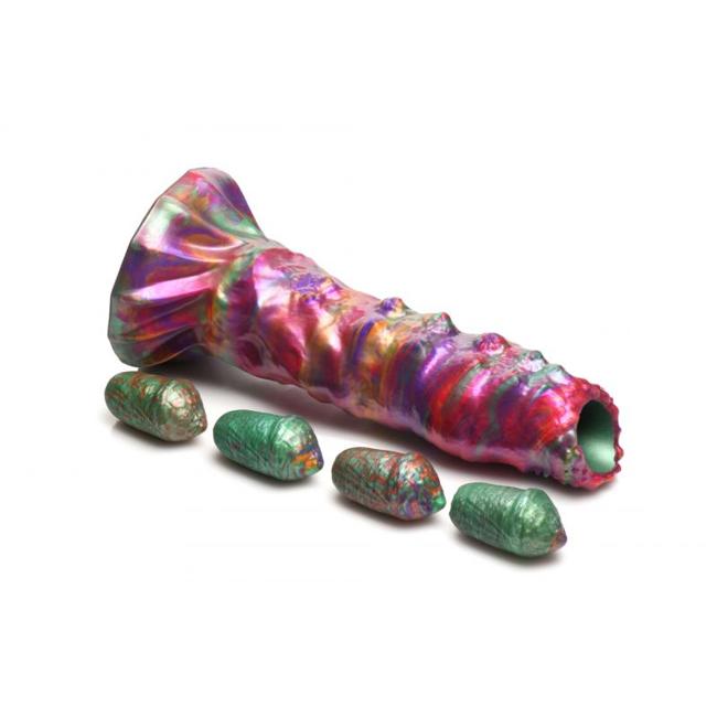 Creature Cocks Larva Silicone Ovipositor Dildo W/ Eggs (Out Sept) image 4