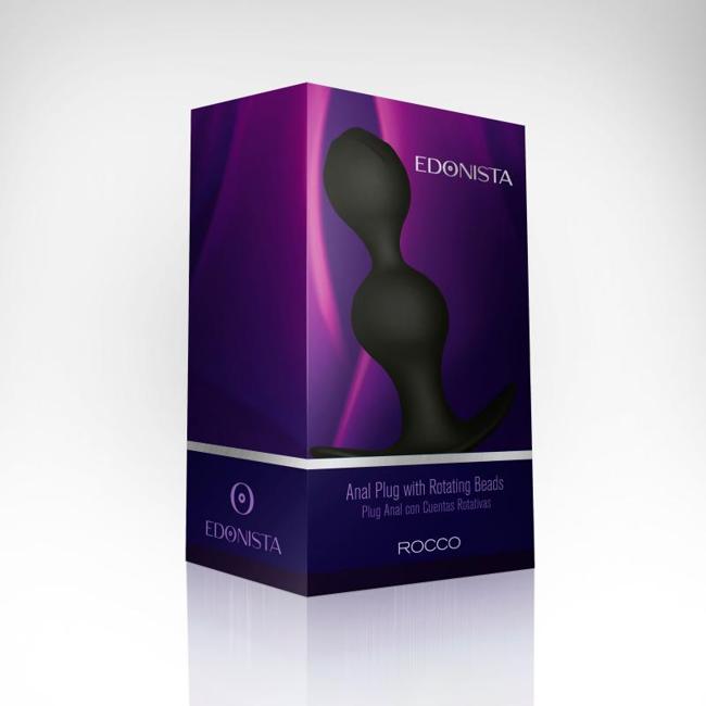 Edonista Rocco Anal Plug W/ Rotating Beads  image 3