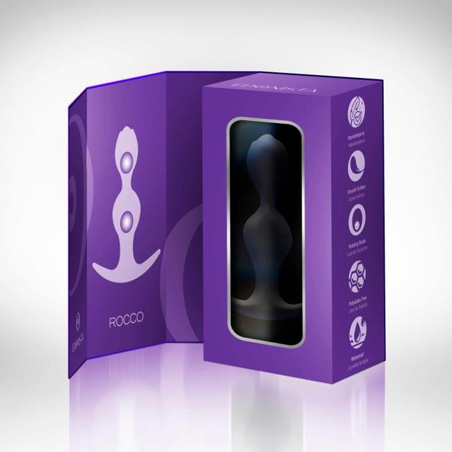 Edonista Rocco Anal Plug W/ Rotating Beads  image 4
