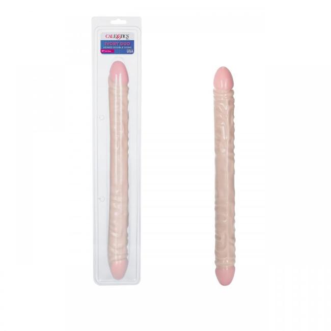 Ivory Duo 18In Veined Double Dong  image 1