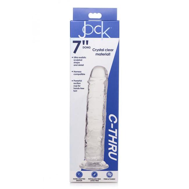 Jock C-Thru 7In Clear Dildo Tpe  image 7