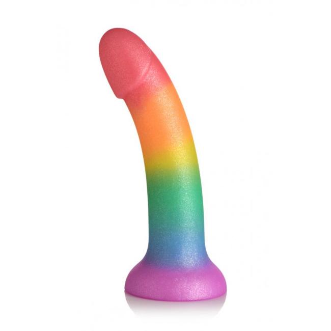 Simply Sweet 6.5In Phallic Rainbow Dildo  image 1