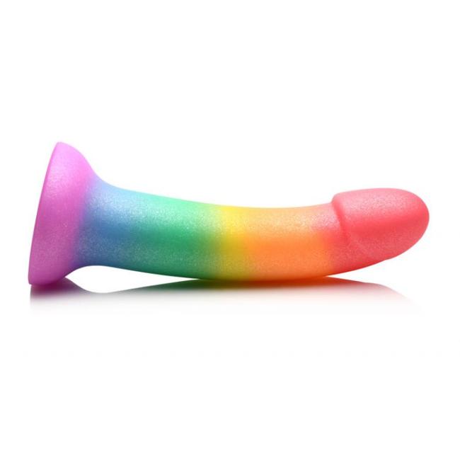 Simply Sweet 6.5In Phallic Rainbow Dildo  image 3
