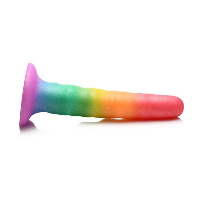 Simply Sweet 6.5In Zigzag Rainbow Dildo  image 3