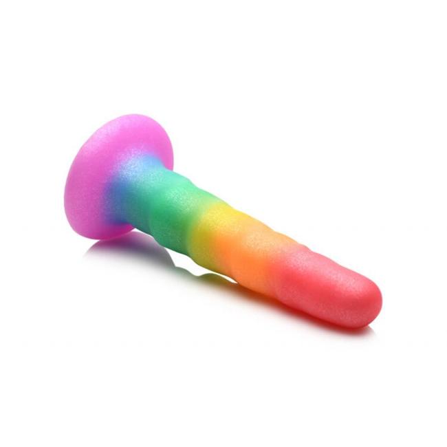 Simply Sweet 6.5In Zigzag Rainbow Dildo  image 4