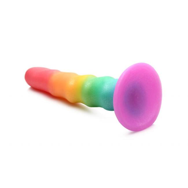 Simply Sweet 6.5In Zigzag Rainbow Dildo  image 5